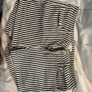 H&M stripped shorts size US 10 /EU 40